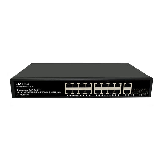 DPTEK 16 Port Gigabit PoE + 4 Port Switch