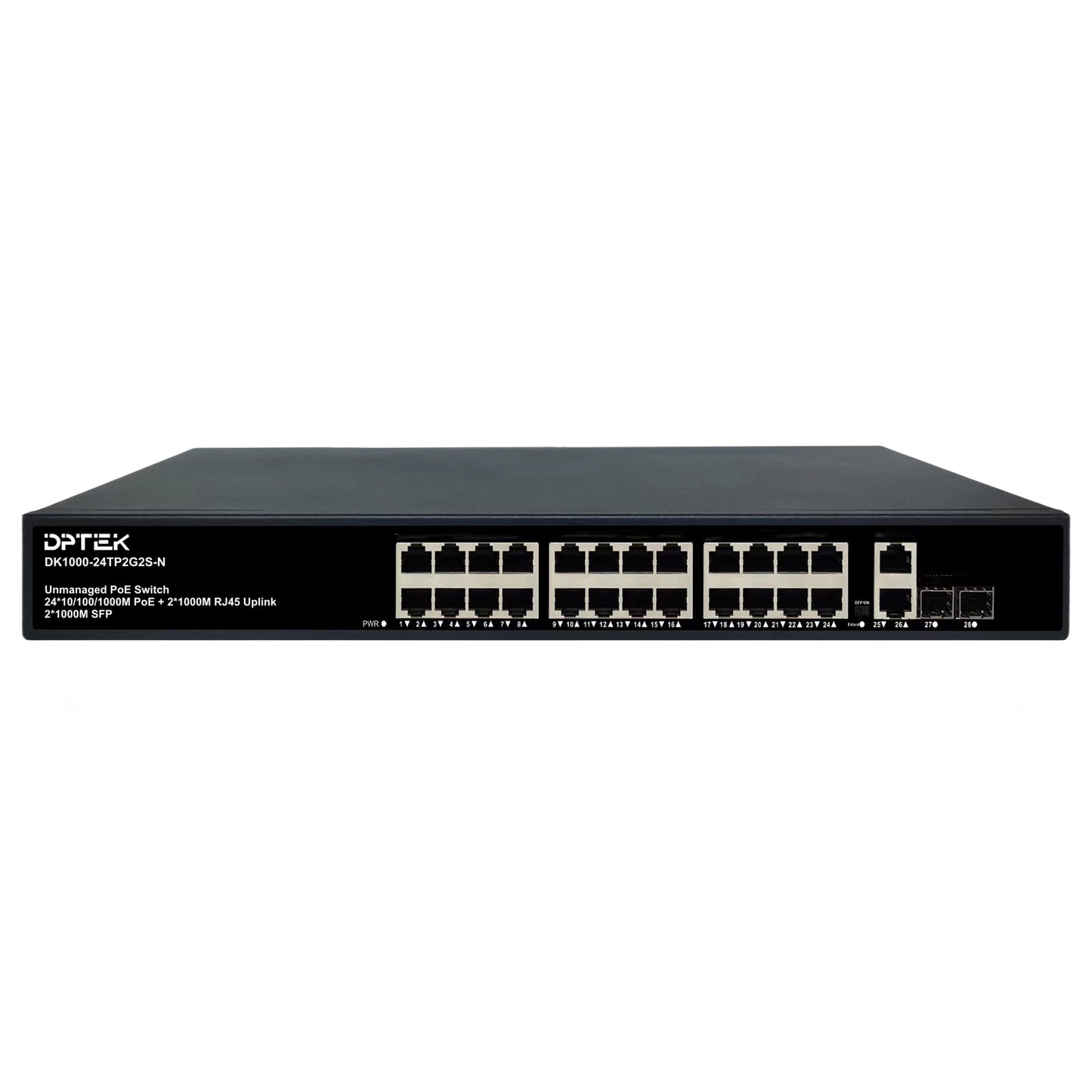 DPTEK 24 Port Gigabit PoE + 4 Port Switch
