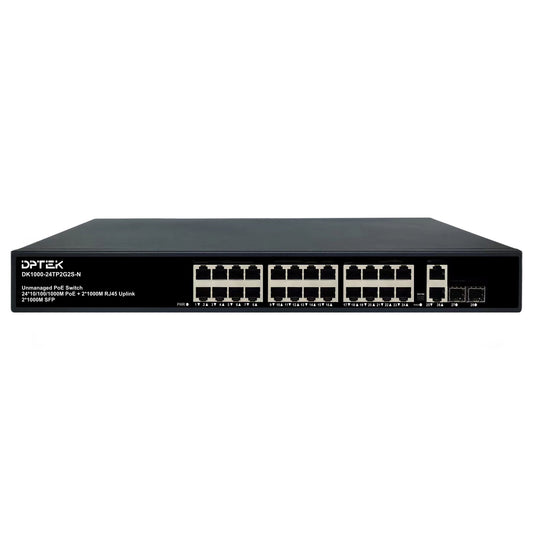 DPTEK 24 Port Gigabit PoE + 4 Port Switch