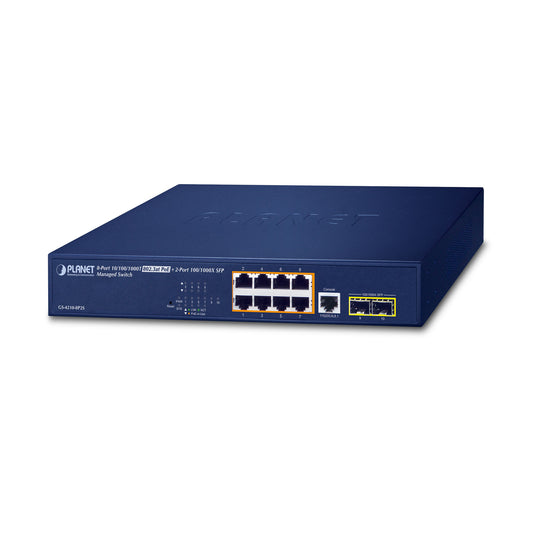 8-Port Managed Gigabit + SFP PoE Switch