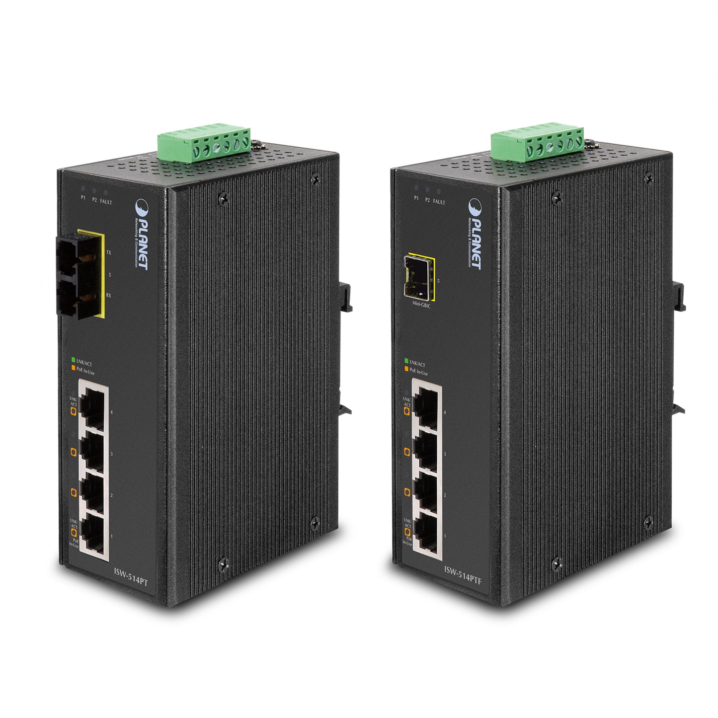 Industrial 4-Port 100Mbps PoE + 1-Port 100FX Switch