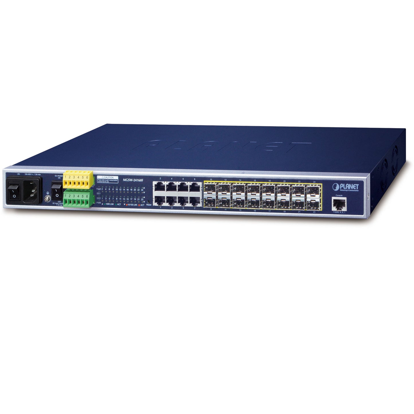 16-Port Gigabit SFP + 8-Port Gigabit Managed Metro Ethernet Switch