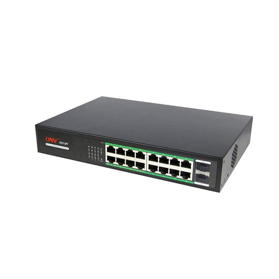 16-Port Gigabit PoE + 2-Port SFP Switch