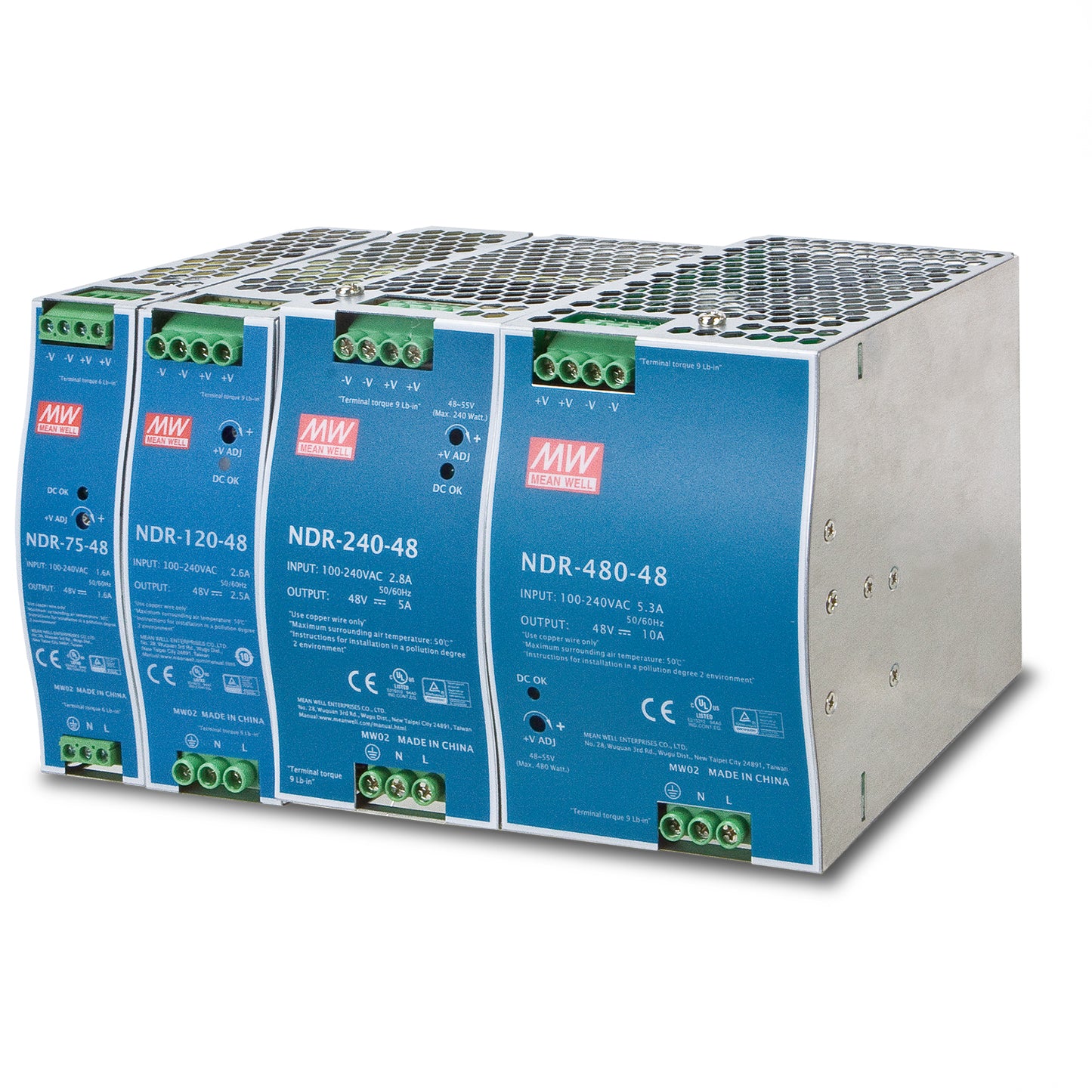 Industrial DIN Rail Power Supply PWR-120-48