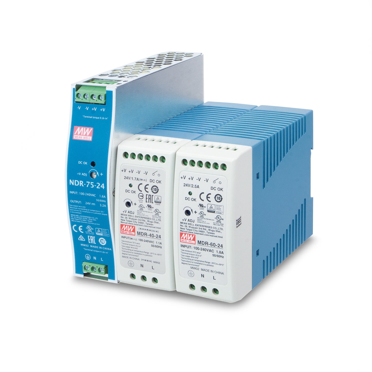 Industrial DIN Rail Power Supply PWR-75-24