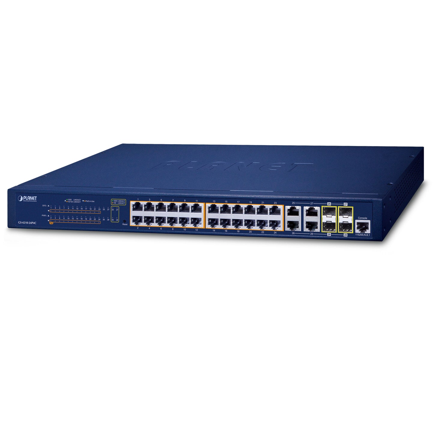 24-Port Managed Gigabit PoE + 4 SFP Switch