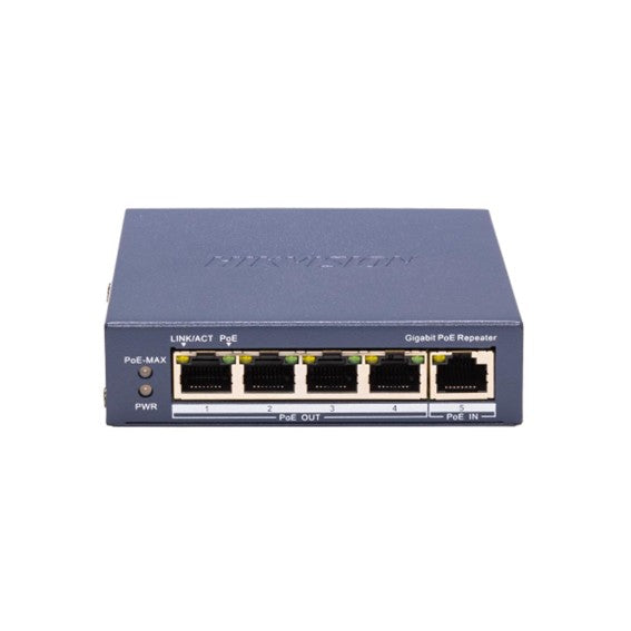 Hikvision 4 Port Gigabit 60W PoE Repeater