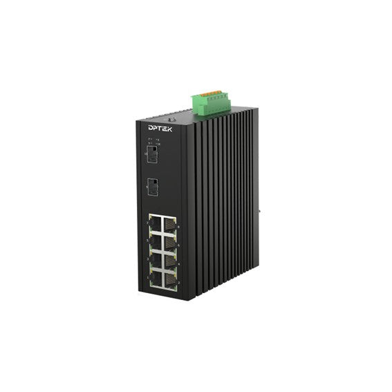 dptek-8-port-gigabit-managed-industrial-poe-switch