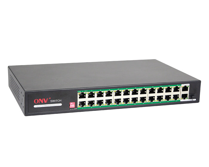 16-Port 10/100Mbps PoE + 2-Port Gigabit Switch