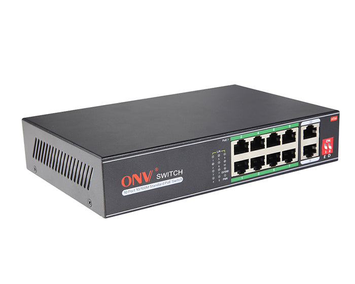 4-Port + 2-Port 10/100Mbps PoE Switch